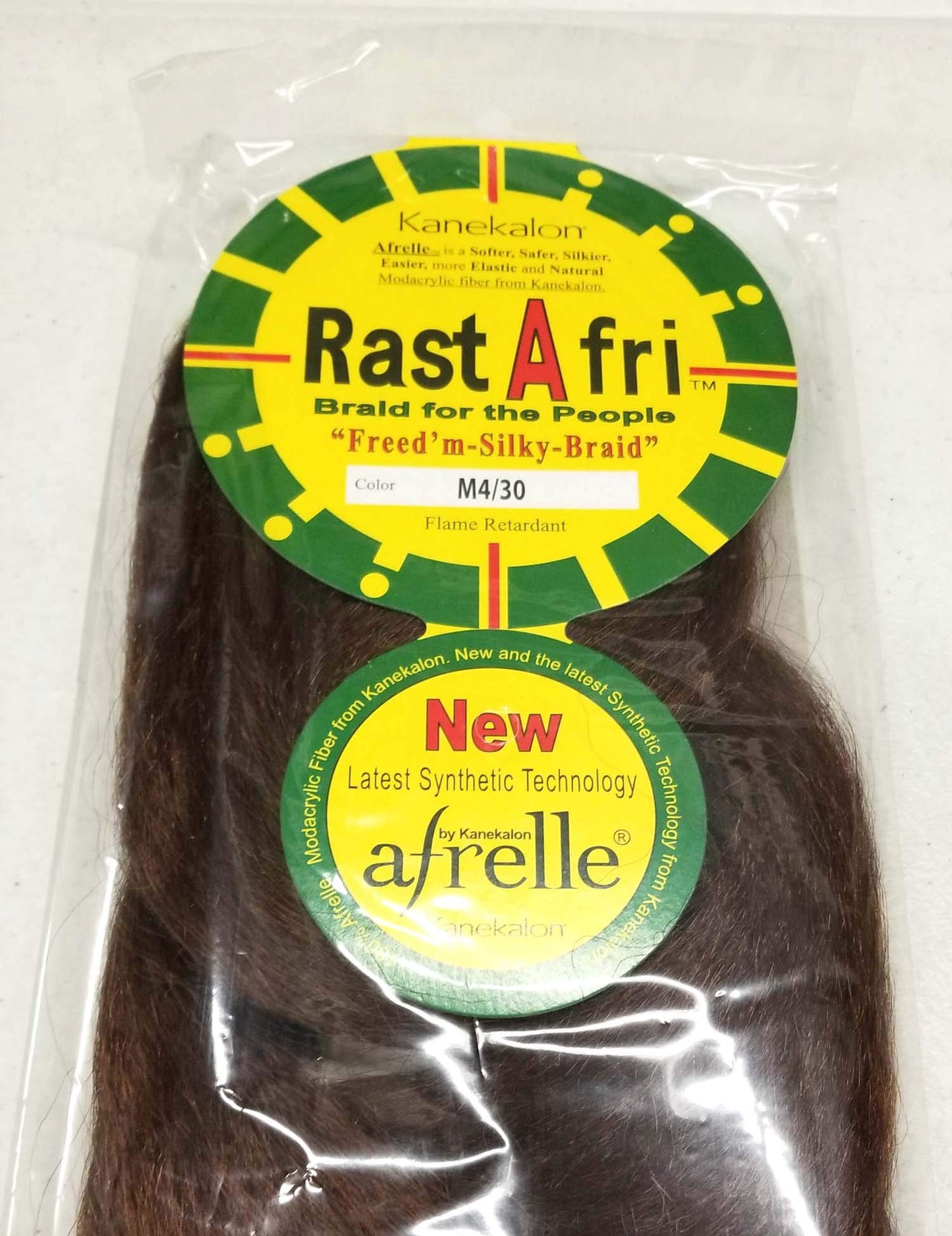 Rasta Fri Braids ( Pack of 3 ) #4/30, Medium Brown mixed with Auburn