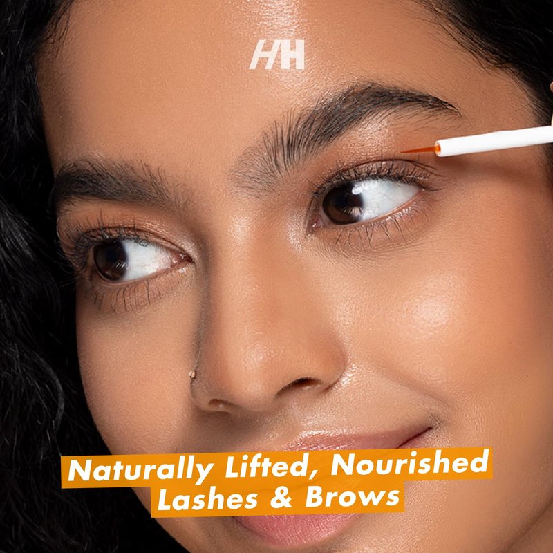 Vegan Lash & Brow Serum - 100% Natural Rosemary & Pumpkin Seed Oil for Fuller, Thicker Eyelashes & Eyebrows | Gentle, Nourishing Formula