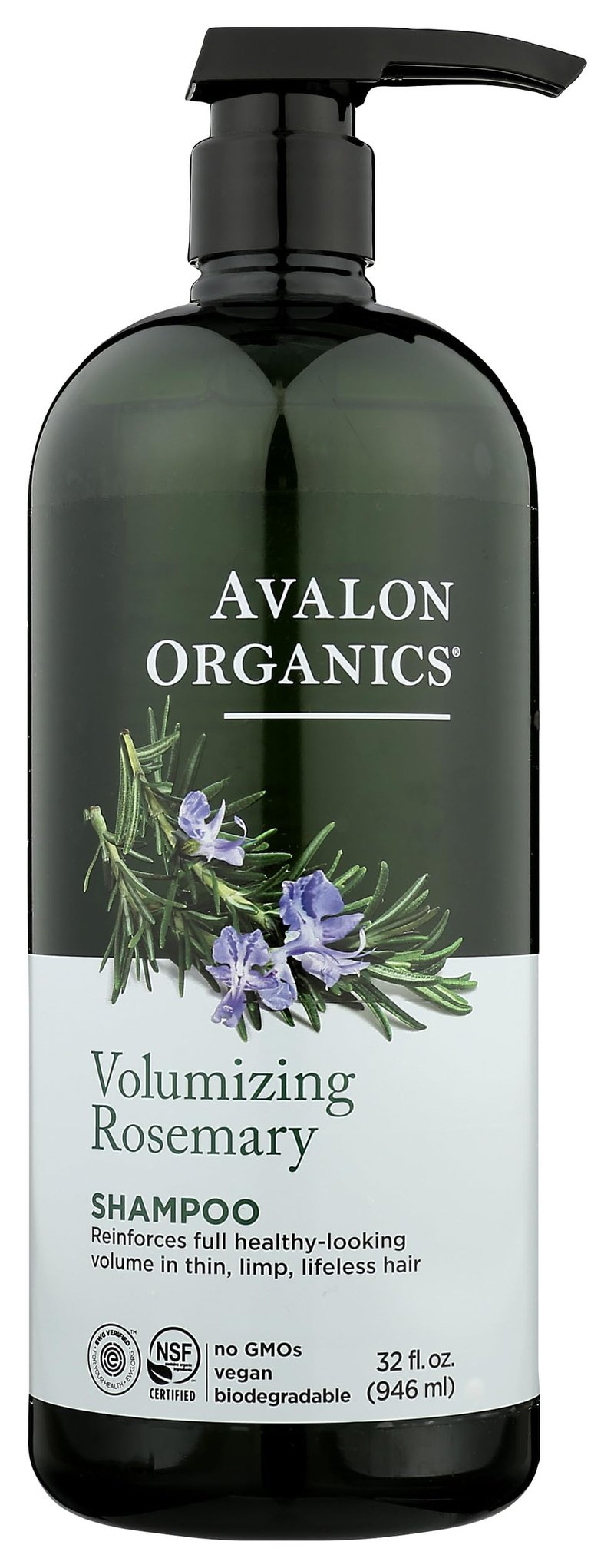 Avalon Organics Shampoo, Rosemary Shampoo, 32 Fl Oz