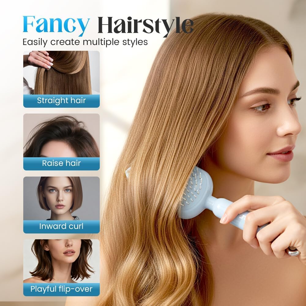 Retractable Cushion Massage Comb, 2026 New Hair Brush With Retractable Bristles Hair Comb Retractable Detangling Self Cleaning Hair Brush for Women (Pink)
