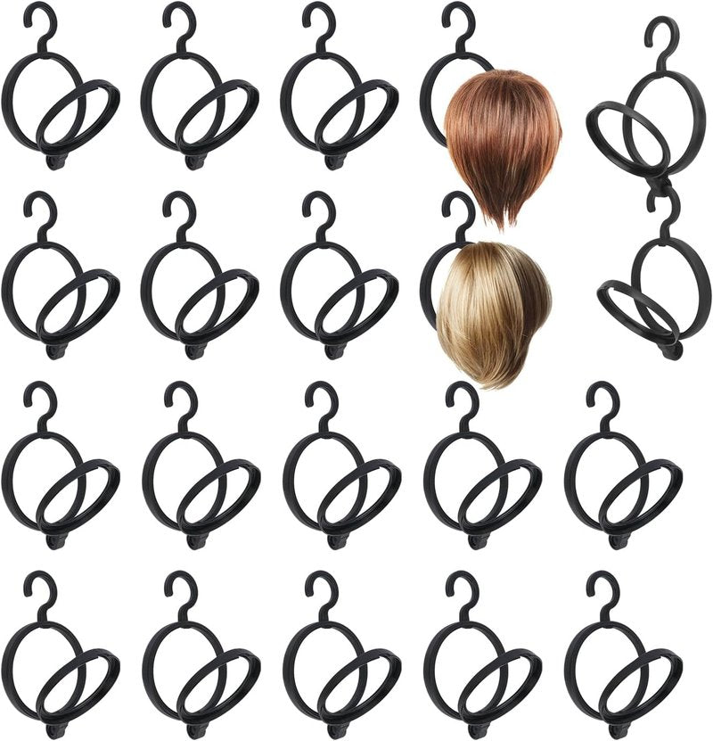 Wig Hanger Storage Solution - 20-Pack Versatile Stand for Organized Display | Portable Wig Holder