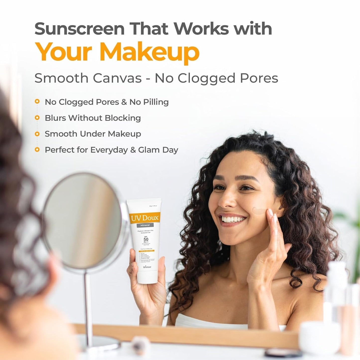 Mineral Sunscreen SPF 50 - Tinted, Oil-Free & Water Resistant | Zinc & Iron Oxide for Sensitive Skin | 1.7oz Pack of 2