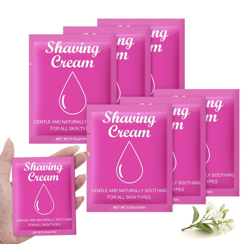 fafortune Womens Shaving Cream Bulk Travel,0.53oz Shave Gel for Women,Care Dry Skin Womens Shave Gel for Travel Guests (Pack of 100, Jasmine)