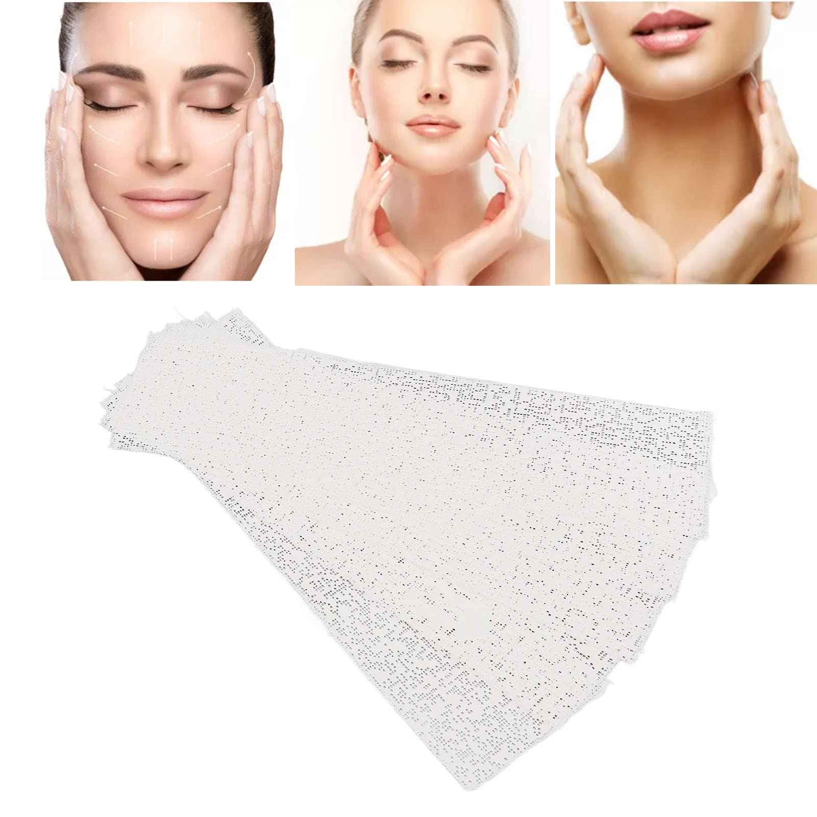 ZJchao 50 Sheet Mummy Face Mask, Anti Wrinkle Lifting Bandages Masks V Face Moisturizing Full Coverage for Skin Care Reduce Fine Lines