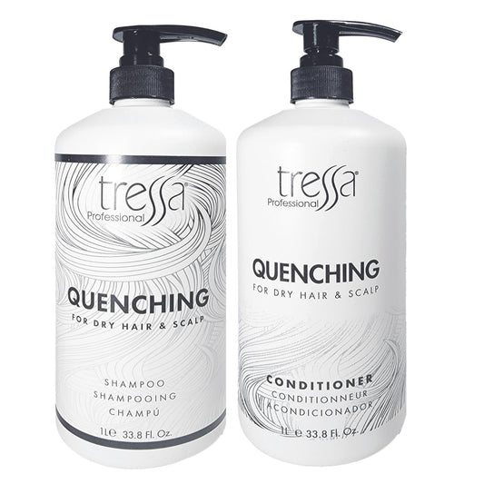 Tressa Professional Quenching Color Safe Formula, Removes Dulling Deposits & Product Build Up, Brightens Dry, Highlighted, Bleached & Dry Hair. For All Hair Type, 33.8 Fl Oz DUO