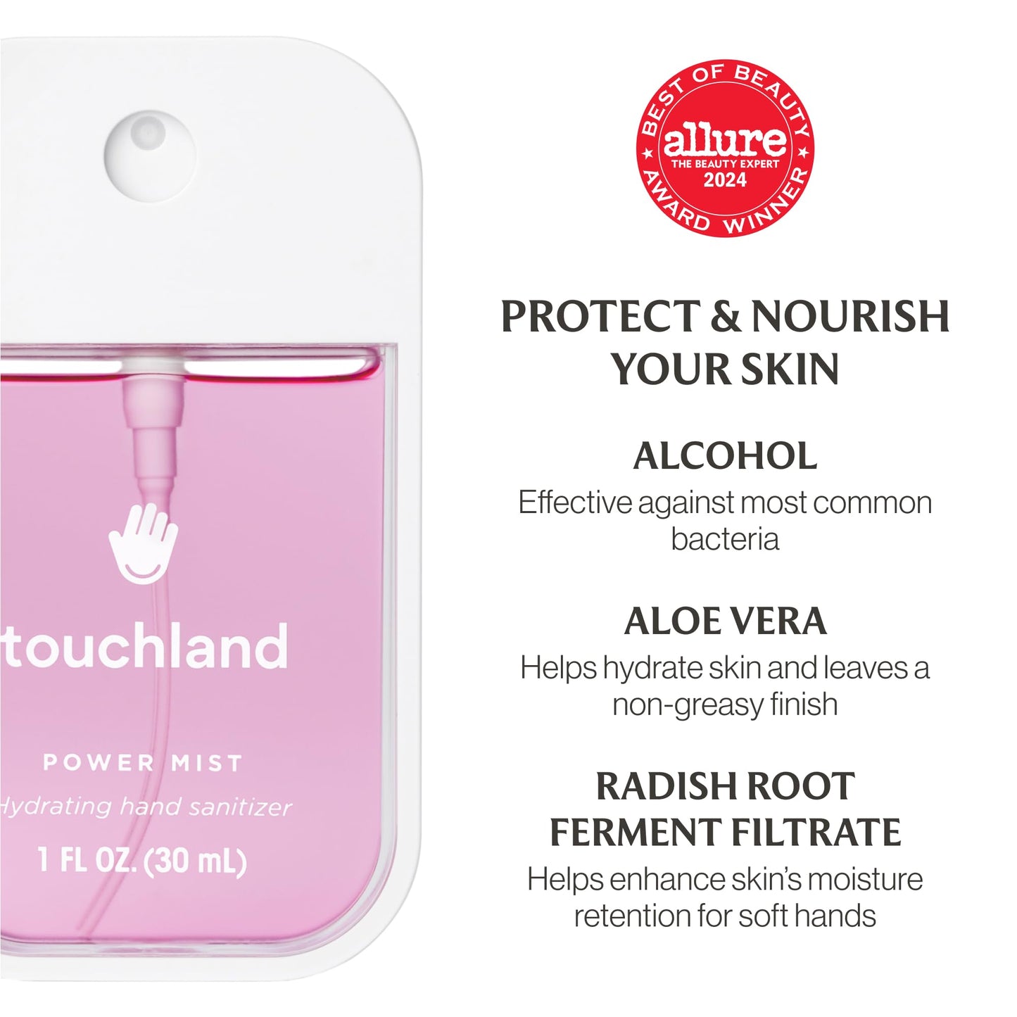 Touchland Fruity Crush Hydrating Hand Sanitizer & Body Mist Set Travel Size
