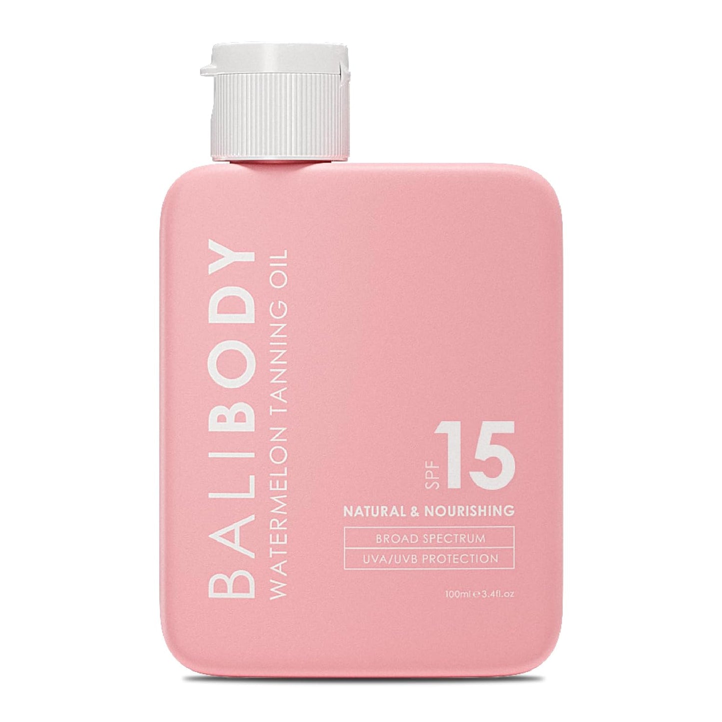 Bali Body Watermelon Tanning Oil SPF 15 - Natural Melanin Stimulator for Sun Protection | Vegan & Cruelty-Free (100ml)