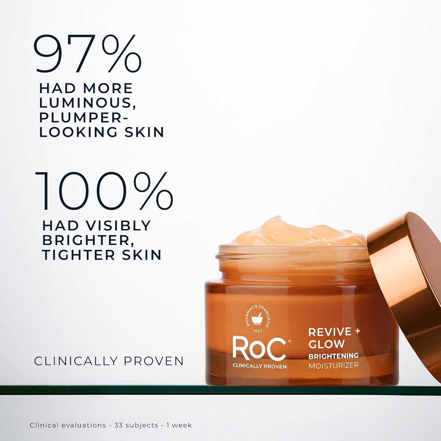 RoC Multi Correxion Revive + Glow Vitamin C Moisturizer - Anti-Aging Gel Cream, Hypoallergenic, Oil-Free | 1.7 Oz
