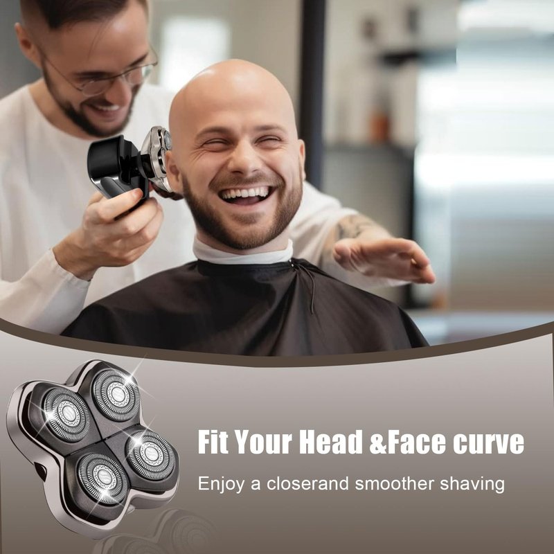 Shaver Replacement Heads - Compatible with Skull Head Shaver | 2-Pack Blades for Pitbull & Butterfly Kiss Pro