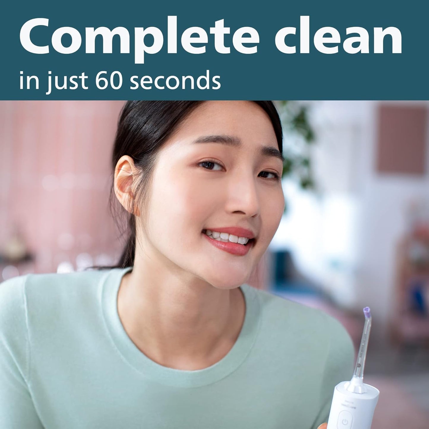 Philips Sonicare Cordless Power Flosser 3000 - Water Flosser with Quad Stream Technology | 2 Modes, 3 Intensity Levels, Ergonomic Design, White