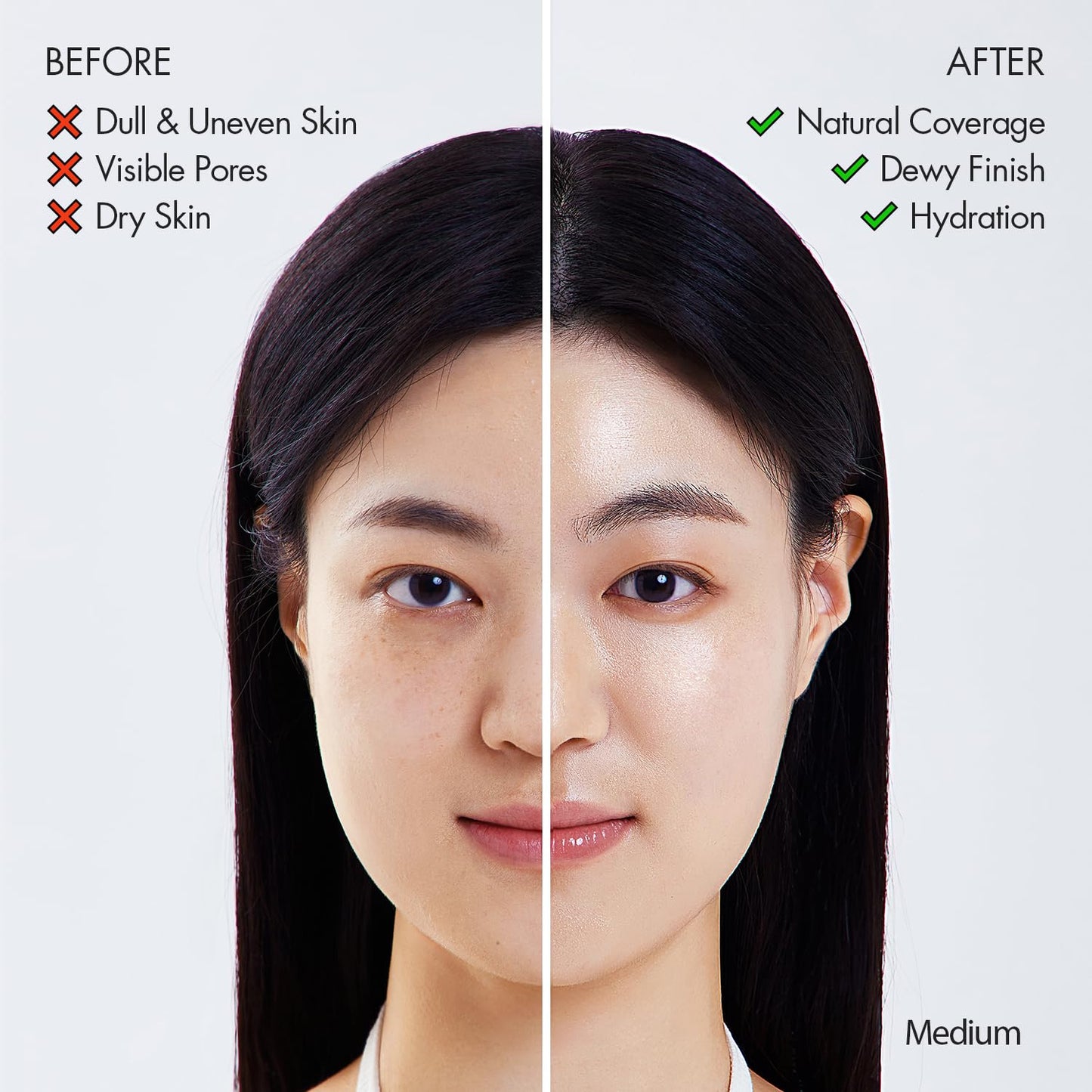 AGE20'S Signature Essence Pact SPF 50+ | Cream Foundation with Natural Coverage - 23 Medium Beige, Dewy Finish