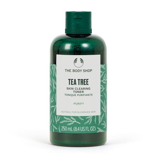 The Body Shop Tea Tree Skin Clearing Mattifying Toner – Purifying Vegan Facial Toner For Oily, Blemished Skin – 8.4 oz