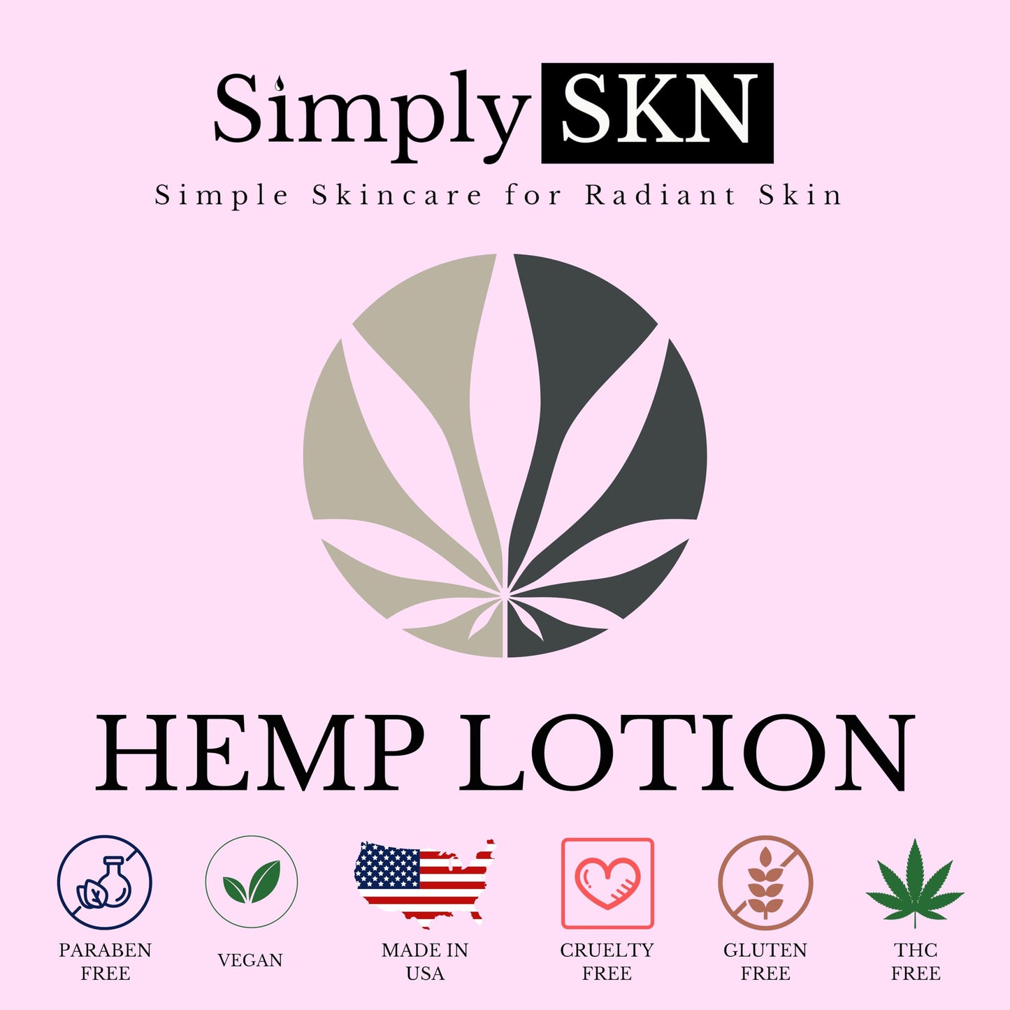 Simply SKN Pomegranate Hemp Daily Moisturizer - 17 fl. oz. - Made in USA