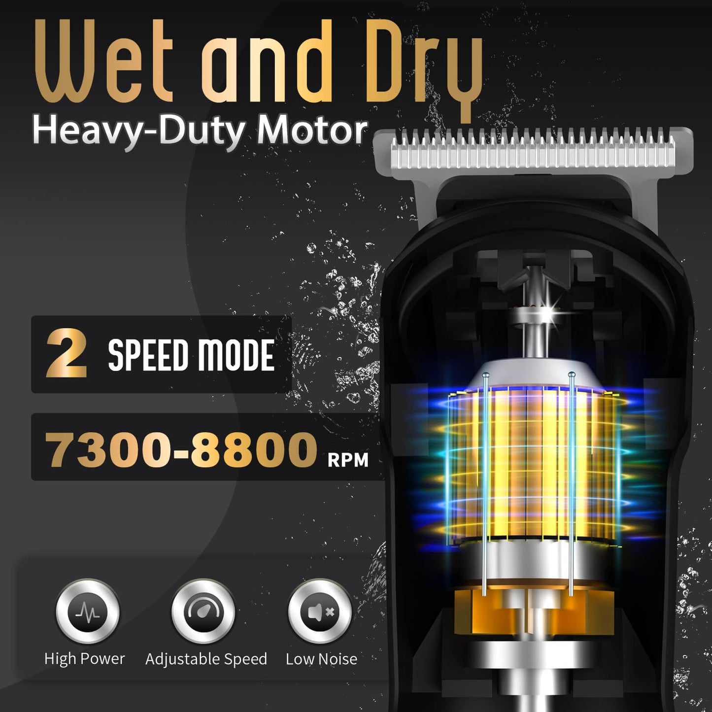 Ufree Beard Trimmer for Men, Waterproof Electric Razor, Grooming Kit