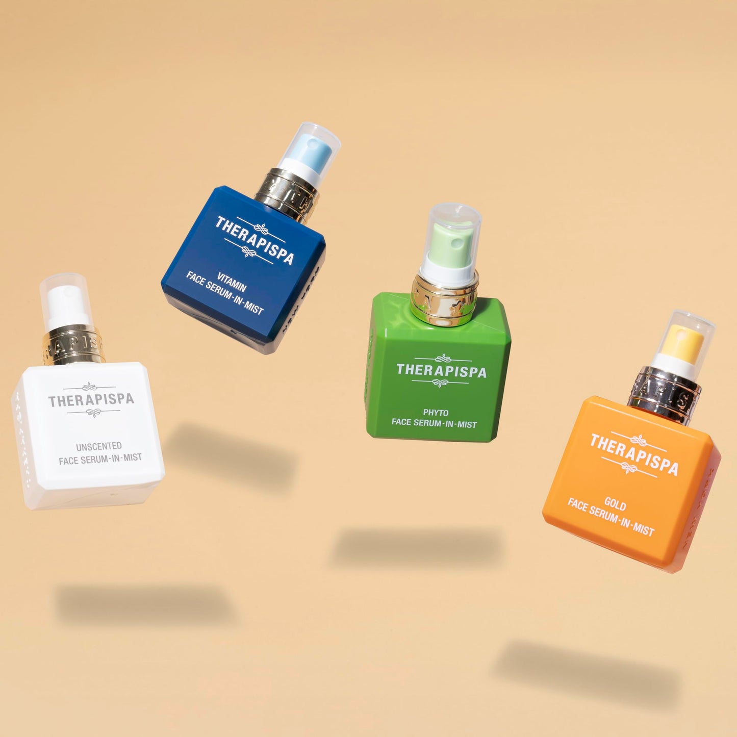 THERAPISPA Face Serum-In-Mist – Hydrating Face Mist & Spray Serum with Niacinamide, Panthenol & Hyaluronic Acid for Firming, Radiant Glow & Youthful Skin (Gold, 2.0 fl oz)