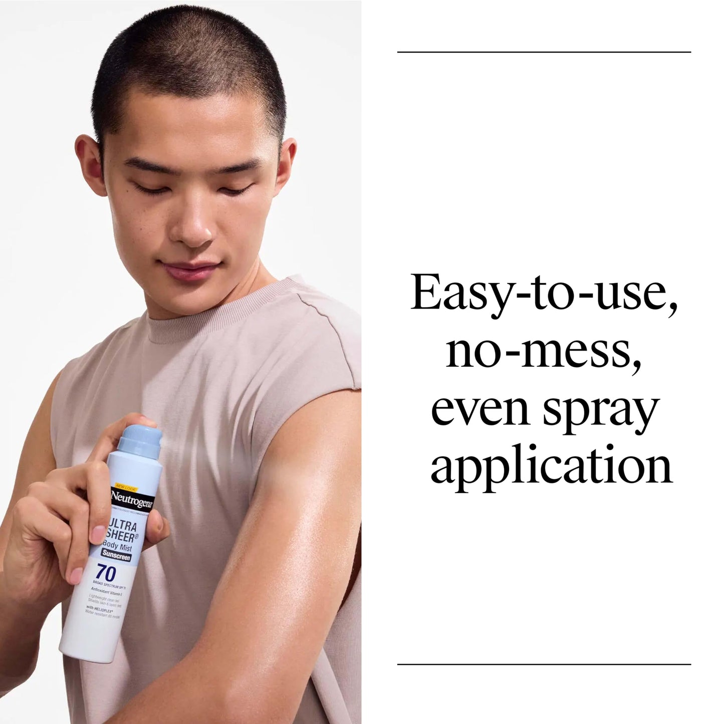 Neutrogena Ultra Sheer Dry Touch Sunscreen Spray SPF 70 Broad Spectrum UVA UVB Protection Lightweight Water Resistant up to 80 Minutes Oil PABA Oxybenzone Free, 3-pack of 5 oz