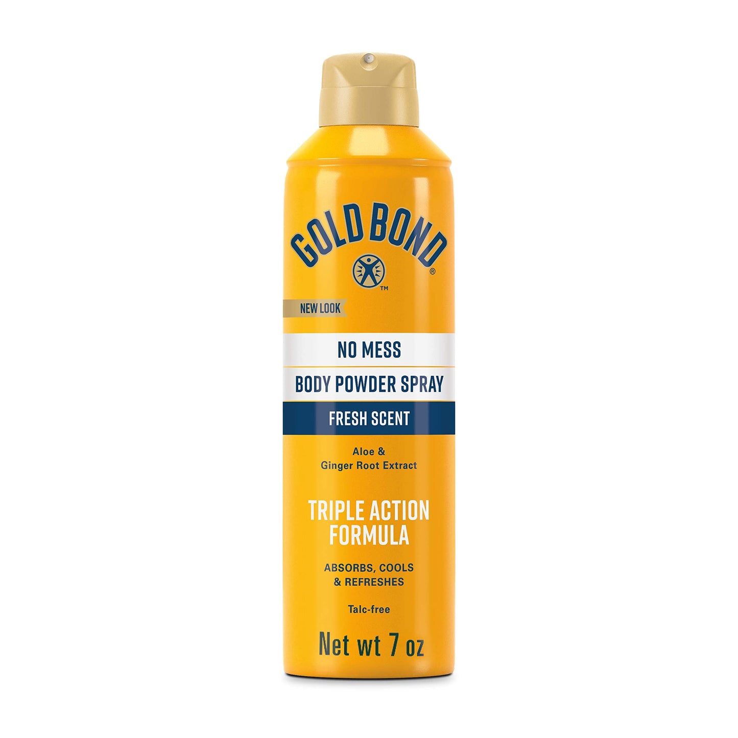 Gold Bond Medicated Talc-Free Extra Strength 10 oz & No Mess Talc-Free Body Powder Spray 7 oz Bundle