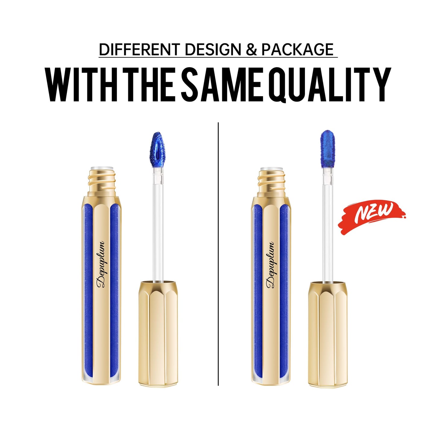 Depuplum Dark Red Lipsticks for Women Metallic Lipstick Long Lasting Shimmer Lip Gloss Metal Shine Glitter Waterproof Lipsticks Full Coverage Lip Color for Mother's Day,DP104 Impassion