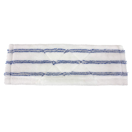 Mr Clean Microfiber Wet/Dry Mop Machine-Washable Refill Head, White/Blue