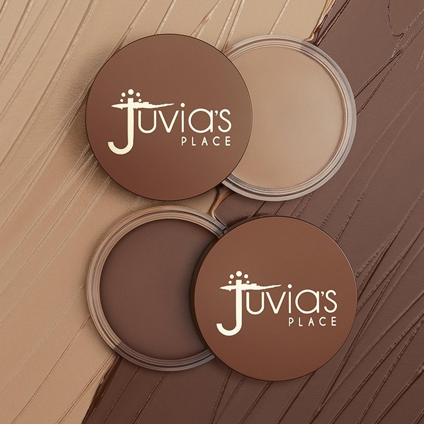 Juvia's Place Bronzed Cream Bronzer - Amber - Smooth Cream Bronzer Pot for Sun-Kissed Glow & Warmth, Buildable & Blendable Makeup Contour with Long-Lasting Matte Shimmer Finish, Highly Pigmented