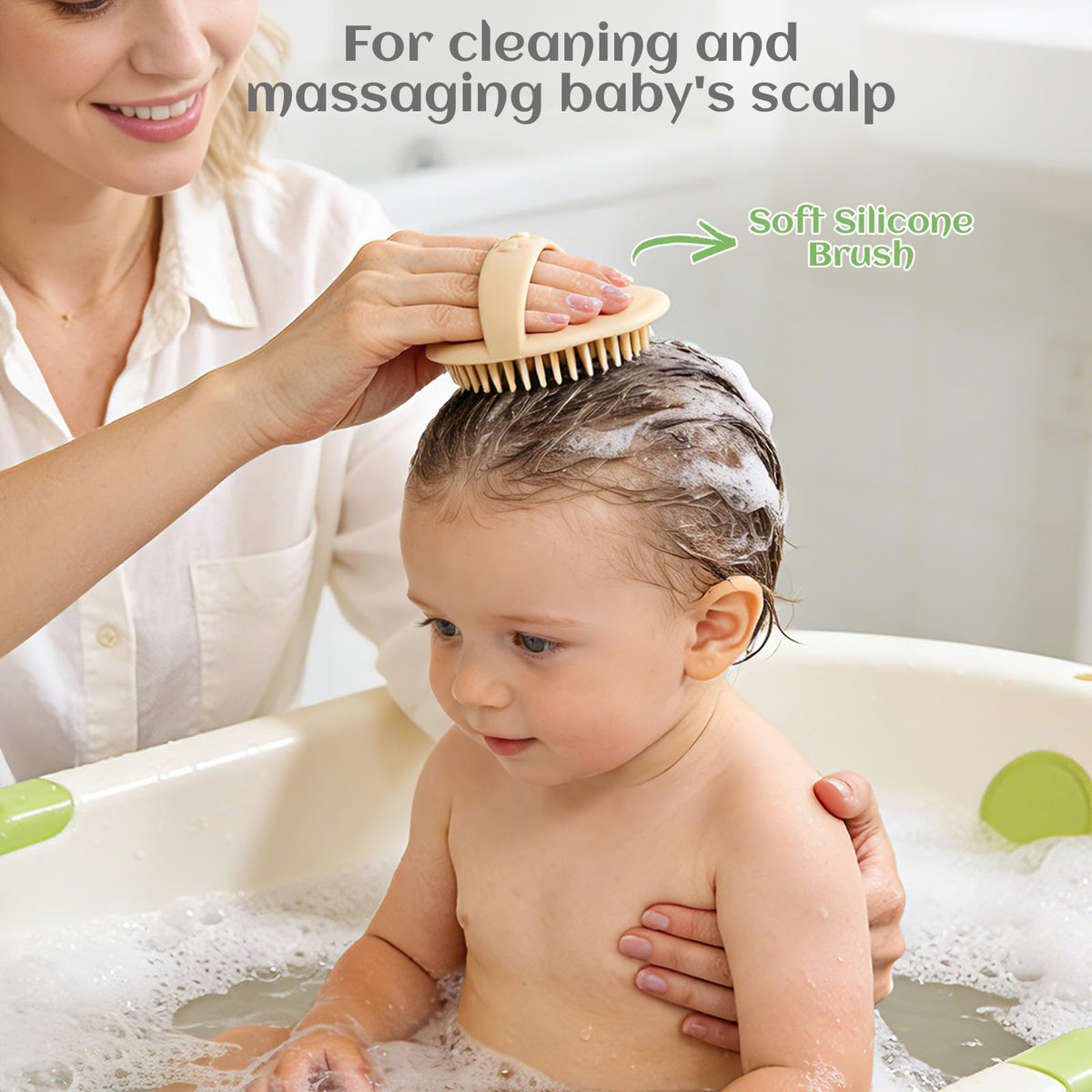 Baby Hair Bush and Comb Set, 5 Pack Wooden Baby Brush with Soft Goat Bristle for Newborns and Toddlers, Perfect for Cradle Cap, Baby Registry Gift, Infant Essentials Care Kit