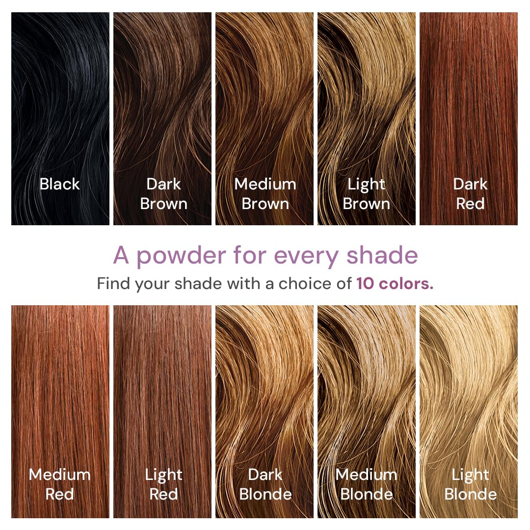Root Touch Up Powder - Temporary Dark Brown Hair Color for Gray Roots & Thinning Hair | Salon-Quality Concealer, 0.13 oz