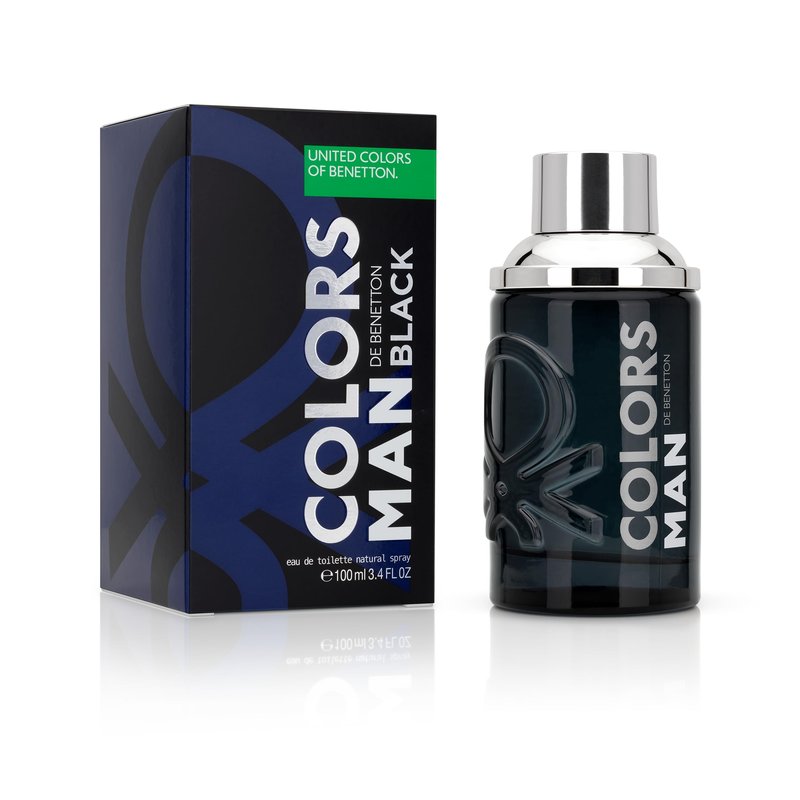 Benetton Colors Man Black by United Colors of Benetton 3.4Oz/100ml EDT
