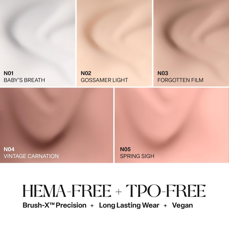APRÉS Gel Couleur Combo Set, 5 Color Gel Nail Polish, HEMA-Free & TPO-Free, Bright Nude Pastel Colors with Brush-X Nail Art Brush (My Nails But Better)