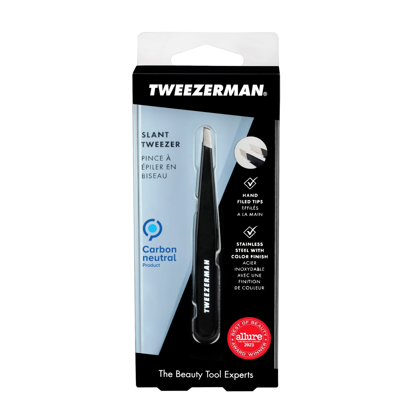 Tweezerman Slant Tweezer – Tweezerman Tweezers for Eyebrows, Midnight Sky