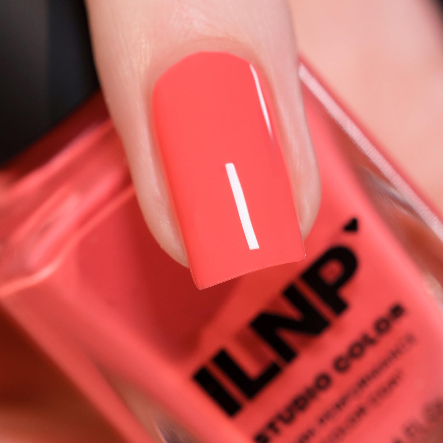 ILNP Summer - Warm Neon Coral Pink Cream Nail Polish