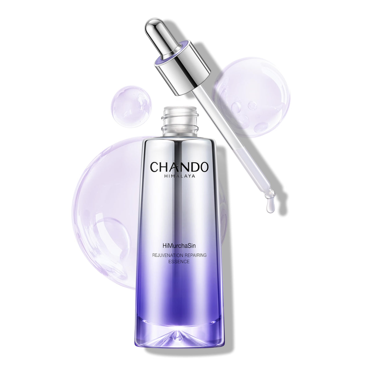 CHANDO HIMALAYA Advanced Repair Face Serum (50mL/1.69oz) - Anti Aging Hydrating Essence with Rose Extract & Hyaluronic Acid & Peptide for Renew Resurfacing, Visibly Hydrates & Plumps Skin