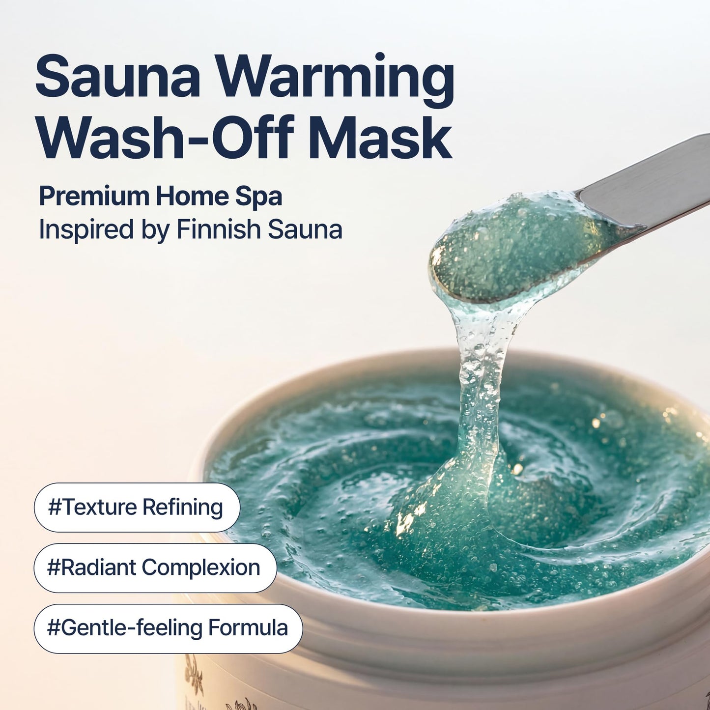 Torhop Sauna Warming Salt Mask | Wash-Off Face Mask with 13% Sea Salt, Birch Sap & Blueberry Extract | Gentle Exfoliation for Smooth Skin | Korean Skincare (3.17 fl oz)