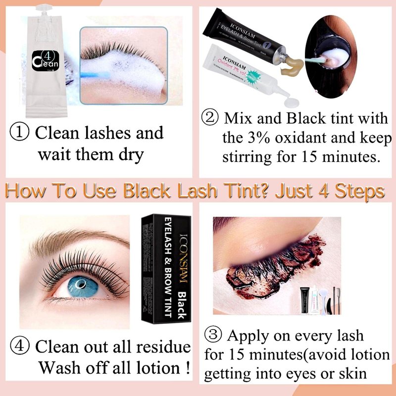 Eyelash Perm Eyebrow Lamination 2 in 1 Kit Easy DIY at Home 5 Minutes Curl Lift Long-Lasting a Month Professional Tool Make Lash and Brow More Volume 6 Weeks (2 1-Lash kit), Black