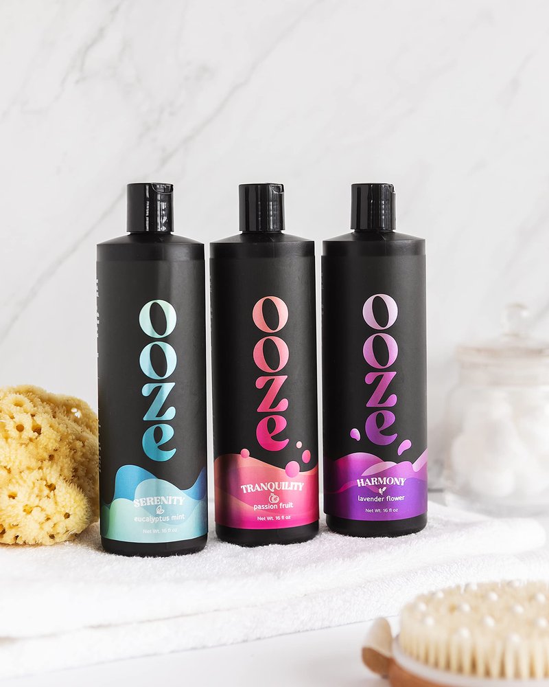 OOZE Lavender Bubble Bath for Women (473ml) - Bath Bubbles for Relaxing, Calming & Soothing - Self-Care & Wellness - Zero Parabens, Cruelty-Free, Made in The USA