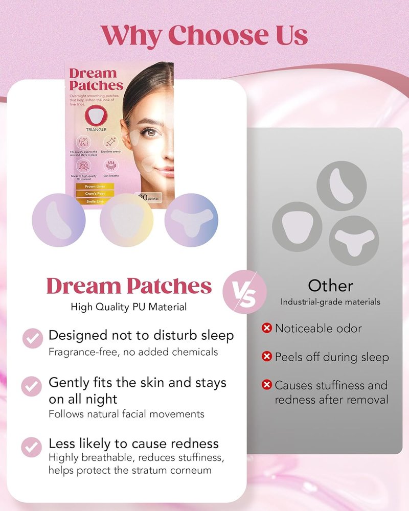 Forehead Wrinkle Patches - Y-Shape Anti-Wrinkle Tape for Full Coverage | 40 Count