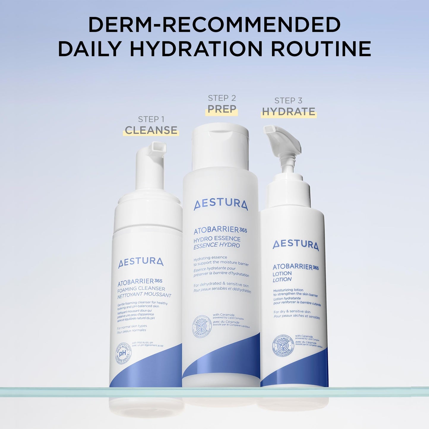 AESTURA ATOBARRIER365 Lightweight Korean Face Moisturizer with Ceramides | Strengthens Barrier, Fast-Absorbing Hydration, Suitable for Dry, Normal & Sensitive Skin, 90ML / 3.04 fl. Oz.