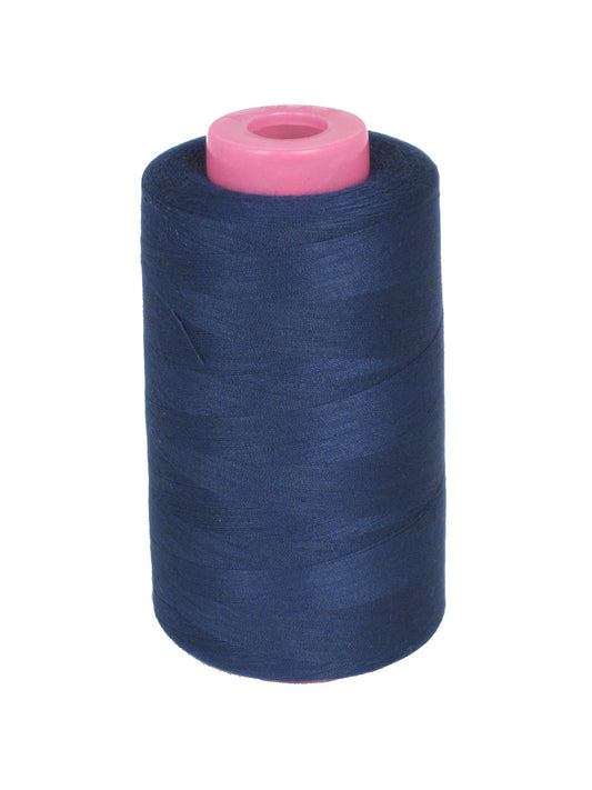 LA Linen 100% Polyester Cone Serger Thread, Navy A602