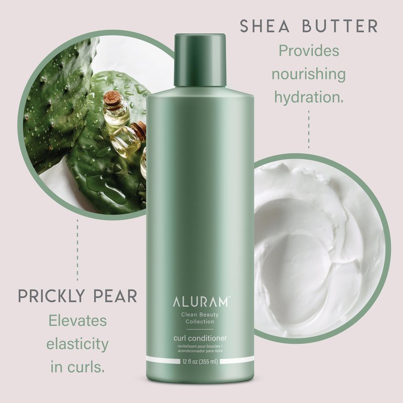 ALURAM Curl Conditioner, Clarifying Coconut Water Infused Hydration, Lightweight Moisture For Curly Hair, 12 Fl Oz