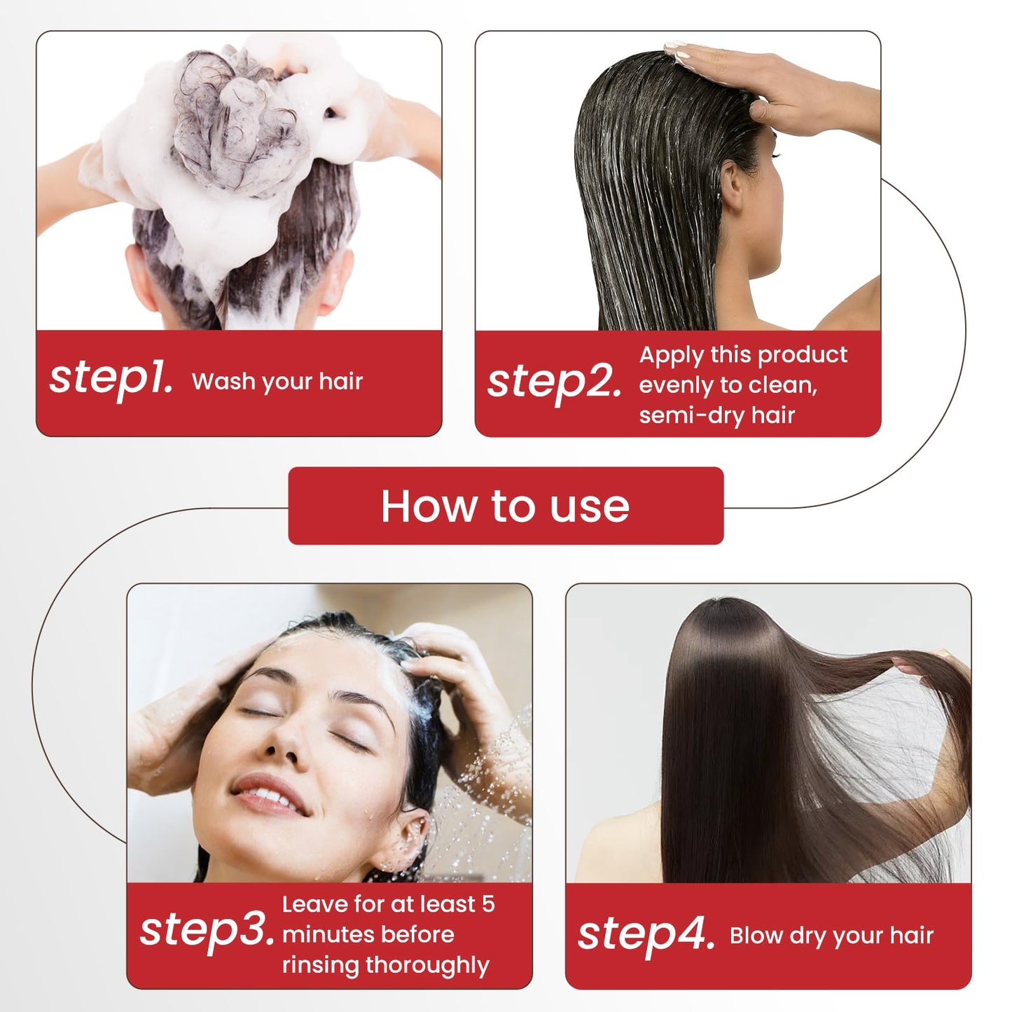 AngeRose Keratin Hair Mask with Collagen & Argan Oil – Deep Conditioner Treatment for Dry Damaged Hair Repair – Hydrating & Strengthening Cream for Color Treated 16.9 Oz (500ml)