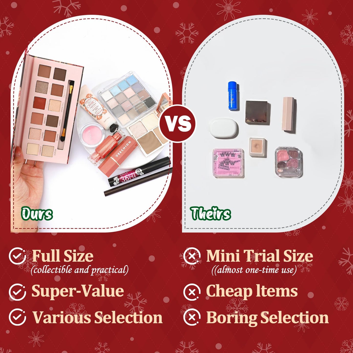 Ponhey Makeup Advent Calendar 2025,24 Days Christams Advent Beauty Calendar,Countdown Calendar For Girls Teens Women Adult,Xmas Holiday Beauty & Cosmetic Surprise Gift