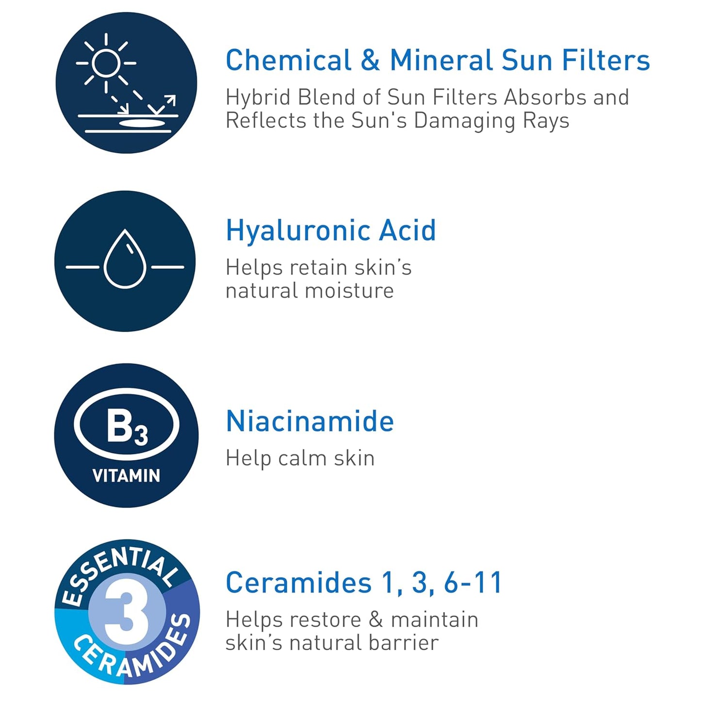 CeraVe Hydrating Sheer Sunscreen SPF 30 - Mineral & Chemical Formula with Zinc Oxide | 3 Ounces, Paraben-Free