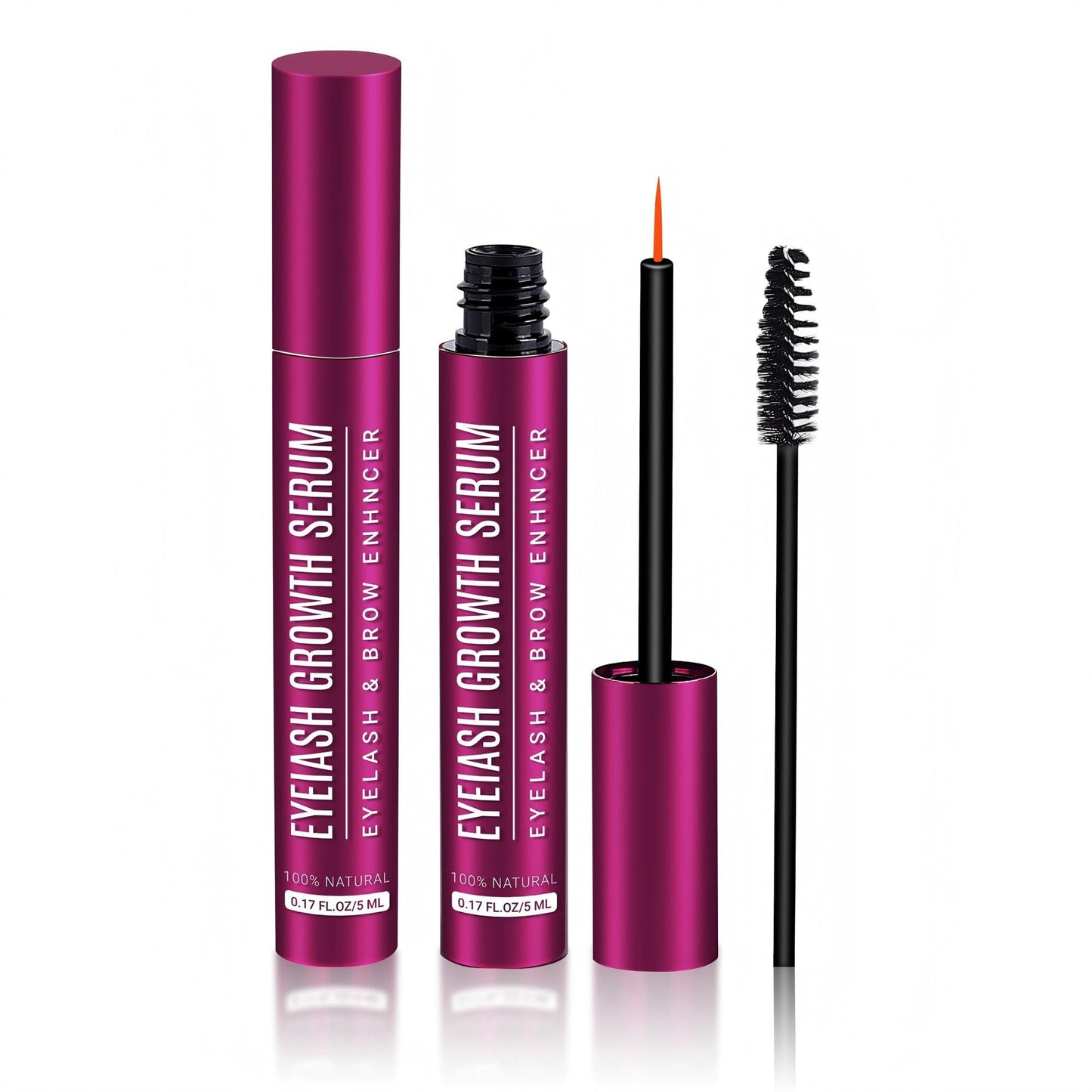 Eyelash Growth Serum, Eyelash Serum for Fuller, Thicker and Longer-Looking Lashes, Advanced Lash Enhancement Natural Formula Vegan Cruelty-Free 5ML