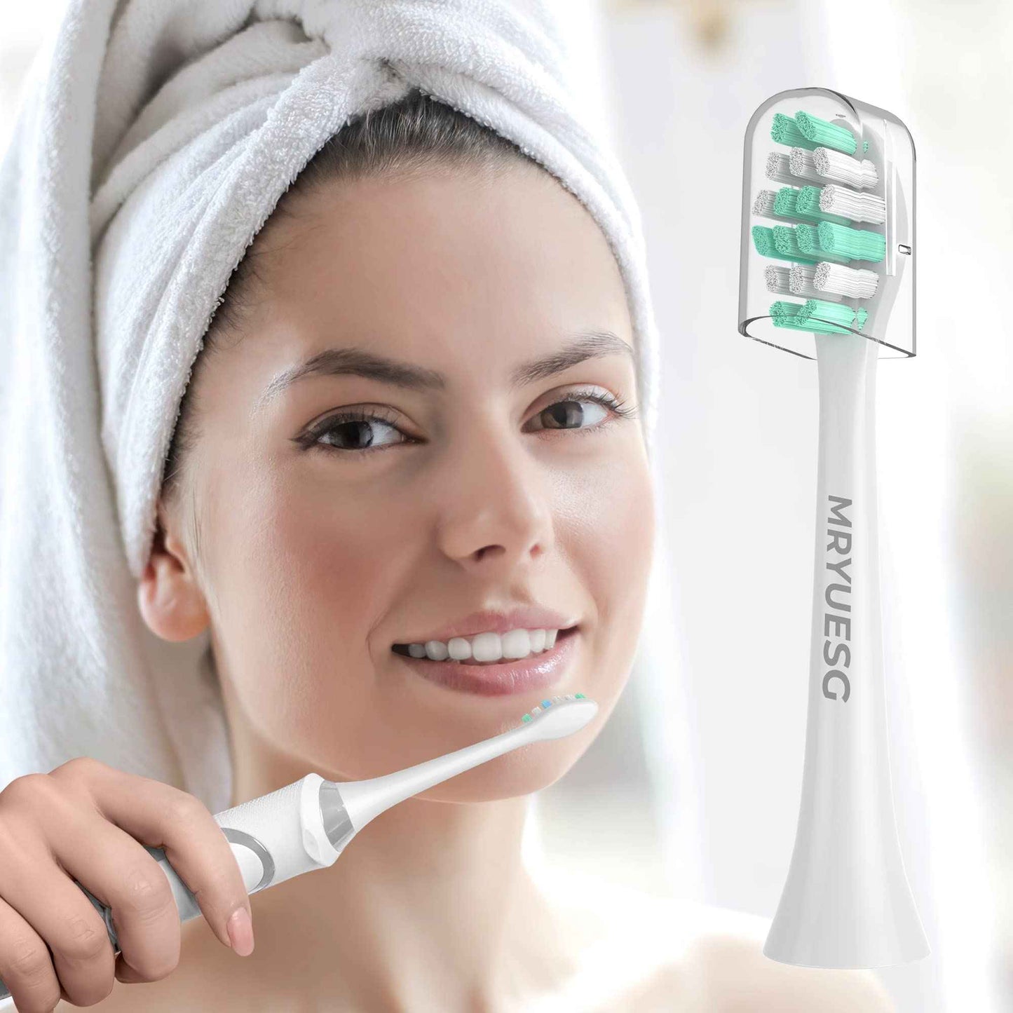 MRYUESG Toothbrush Replacement Heads Compatible with Philips Sonicare, 10 Pack, MRYUESG Electric Brush Head for Phillips Plaque Control
