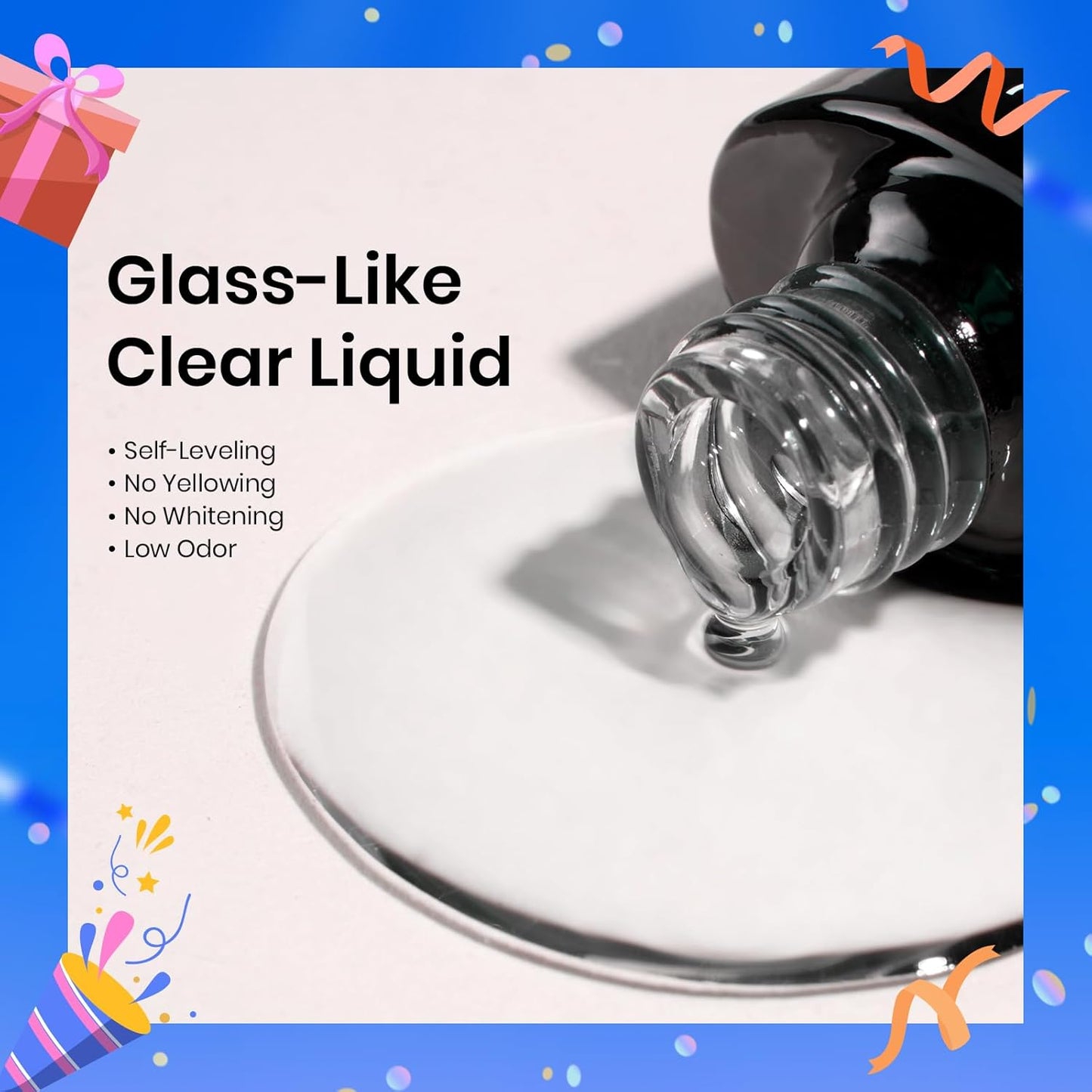 beetles Gel Polish 9 in 1 Gel Nail Glue for Clear Acrylic Nails Tips, Long Lasting Super Strong Brush Nail Glue for Fake Nails, Base Blooming Nail Gel, New Safe Formula, U V Light Cure