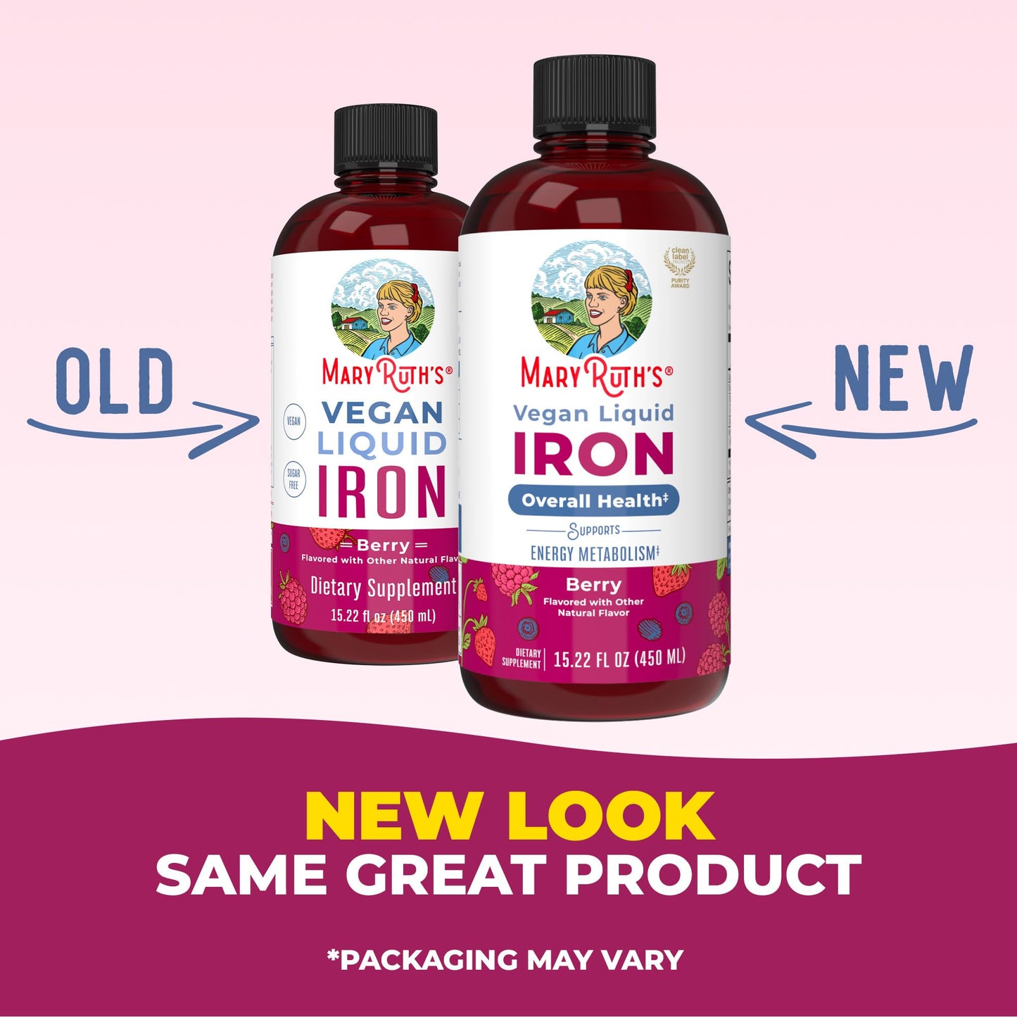 Iron Supplement for Women Men & Kids | Liquid Iron Supplement for Women Men & Kids | Iron for Healthy Blood & Oxygen | Ages 4 & Up | Sugar Free | Vegan | Non-GMO | Gluten Free | 16 Fl Oz