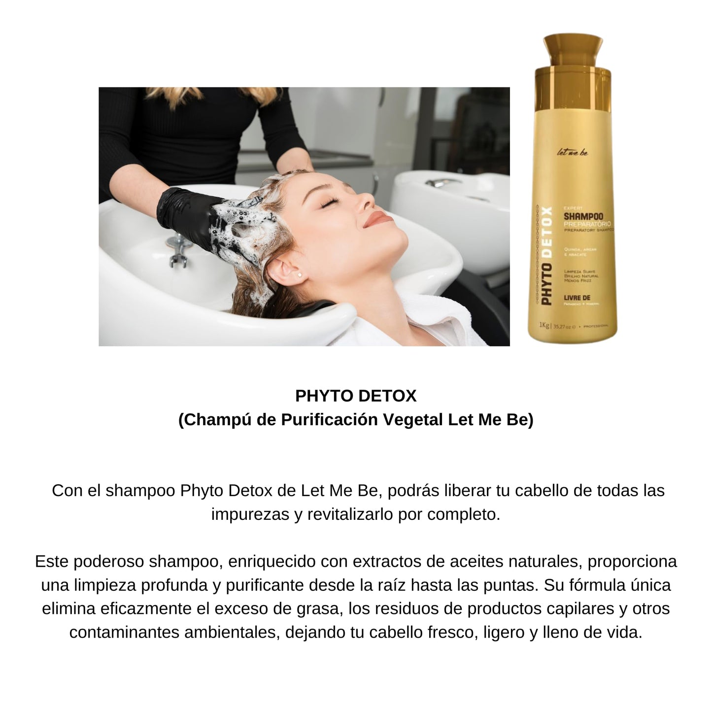 Let Me Be Phyto Detox Shampoo 1Kg (35.27 fl oz)