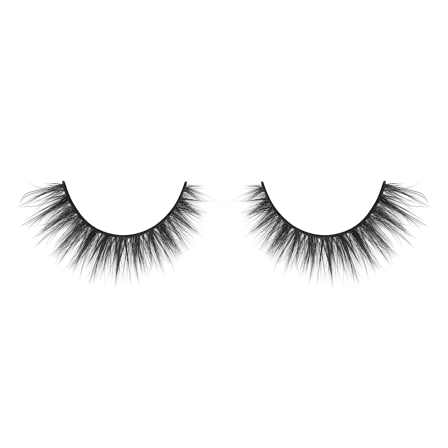 Lilly Lashes Everyday Bare it All Natural Lashes, Faux Mink Natural Eyelashes, False Eyelashes Everyday Use, Cat Eye Lashes, Individual Lashes Reusable up to 20x, No Lash Glue Included (13mm)