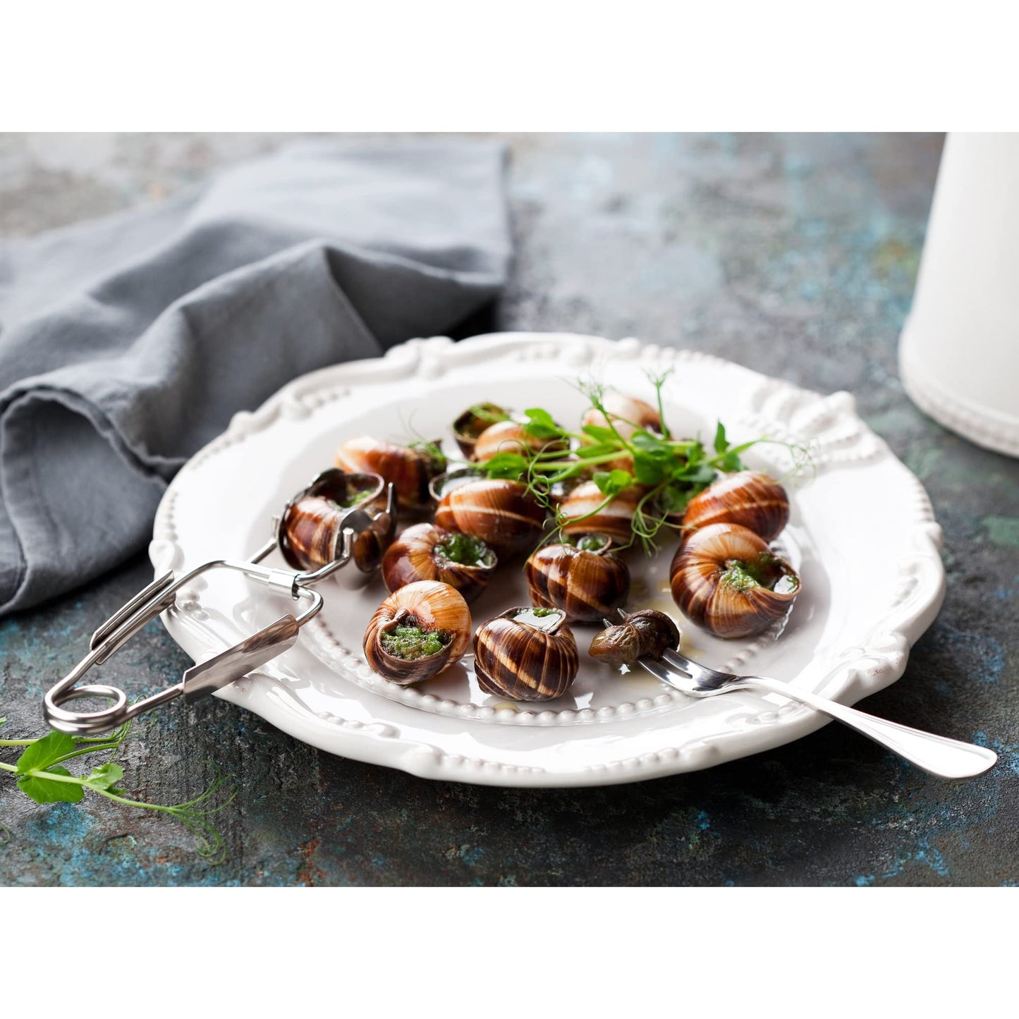 Maine Man Escargot Snail Dining Tongs, 18/8 Stainless Steel