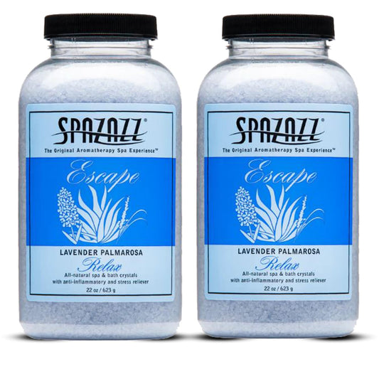 Spazazz Aromatherapy Hot Tub Crystals – Palmarosa Lavender Bath Salt for Bathtub & Hot Tub Spa – Relaxing Bath Salts – Aromatherapy Bath Salt – Lavender Bath Soak & Spa Essentials