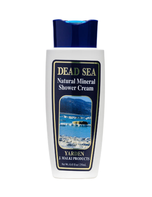 Malki Dead Sea Products Natural Mineral Shower Cream Body Wash | SLS-Free, Vegan-Friendly, Skin-Revitalizing Formula | Soothes Eczema, Psoriasis, and Acne Conditions | Dead Sea Products